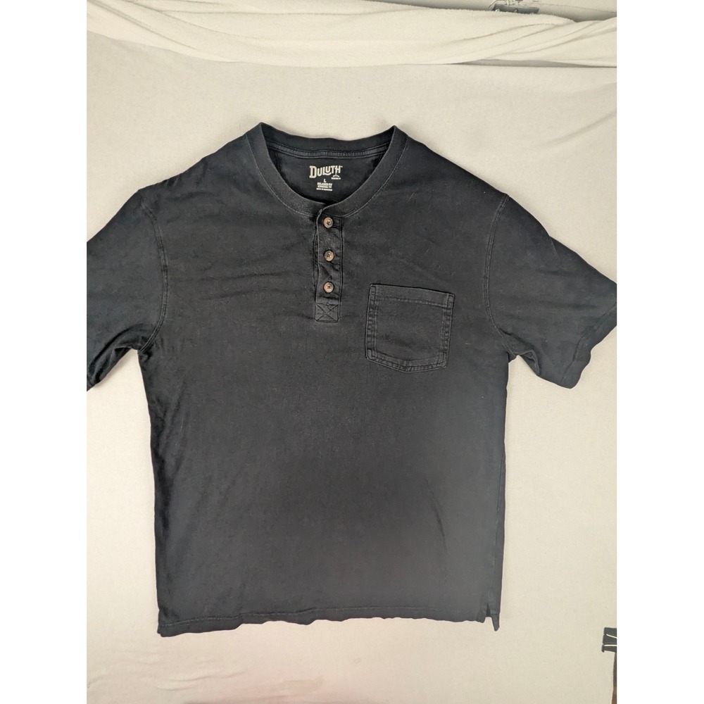 Duluth Trading Company Mens Longtail T Henley Shirt Bundle 3 Pack Red Black L - Picture 5 of 16